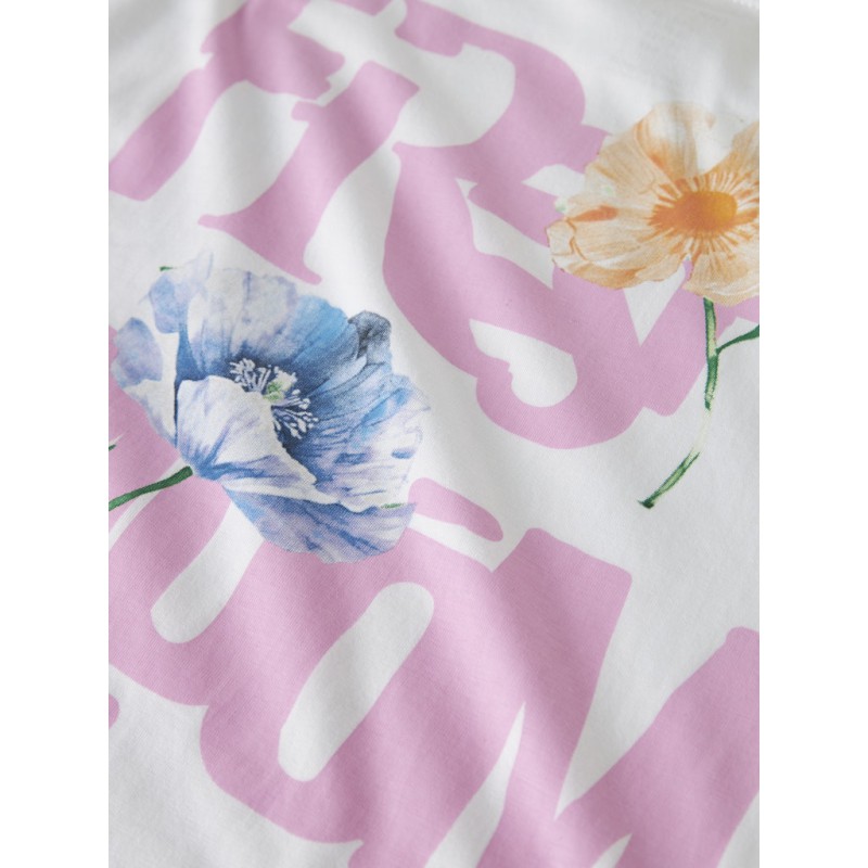 NAME IT Kids Darmilla S/S Relaxed T-shirt - Bright White