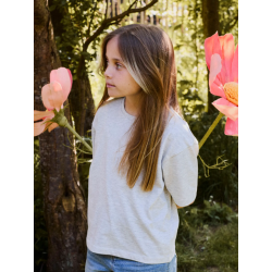 NAME IT Kids Darmilla S/S Relaxed T-shirt - Light Grey Melange