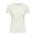 JDY Lucky S/S Rund Hals T-shirt - Cloud Dancer