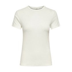 JDY Lucky S/S Rund Hals T-shirt - Cloud Dancer