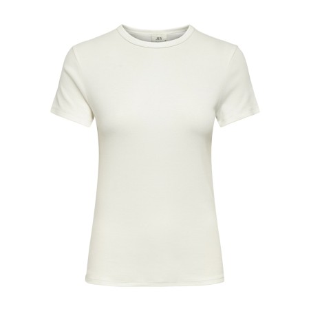 JDY Lucky S/S Rund Hals T-shirt - Cloud Dancer