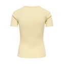 JDY Lucky S/S Rund Hals T-shirt - Pastel Yellow