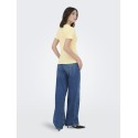 JDY Lucky S/S Rund Hals T-shirt - Pastel Yellow