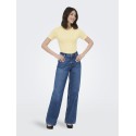 JDY Lucky S/S Rund Hals T-shirt - Pastel Yellow