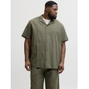 JACK & JONES Plus Tyson Resort kortærmet Skjorte - Vetiver