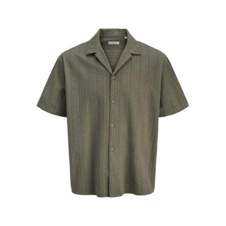 JACK & JONES Plus Tyson Resort kortærmet Skjorte - Vetiver
