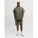 JACK & JONES Plus Tyson Resort kortærmet Skjorte - Vetiver