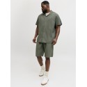 JACK& JONES Plus Jaiden Tyson Jogger Shorts - Vetiver