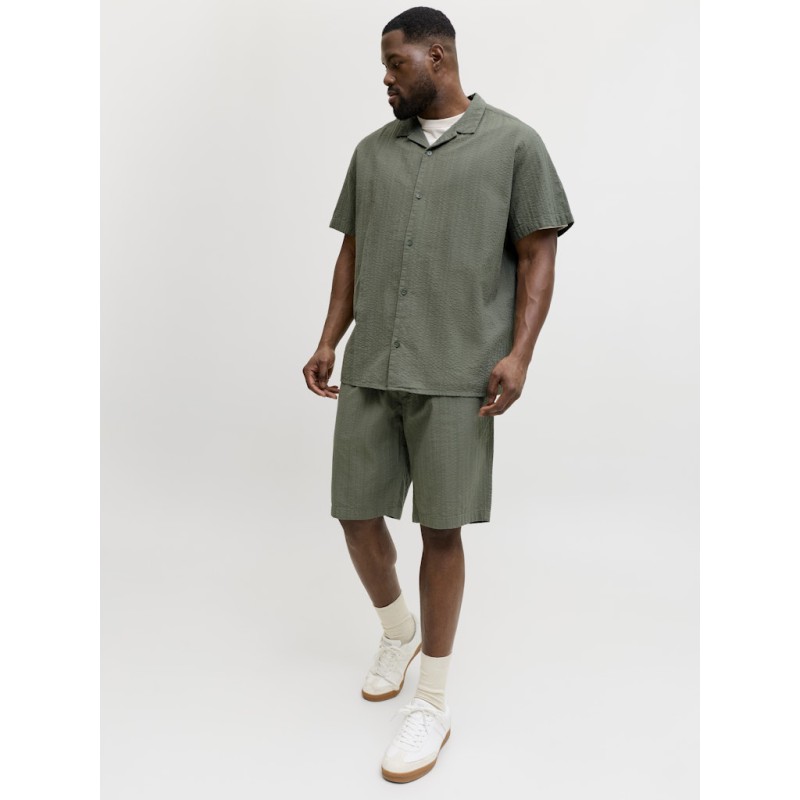 JACK& JONES Plus Jaiden Tyson Jogger Shorts - Vetiver
