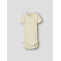 NAME IT Baby Kab Rib Kortærmet Bodystocking - Pear Sorbet