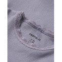 NAME IT Baby Kab Rib Kortærmet Bodystocking - Lavender Gray