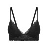 ONLY Chloe Blonde Paddet Bralette - Sort