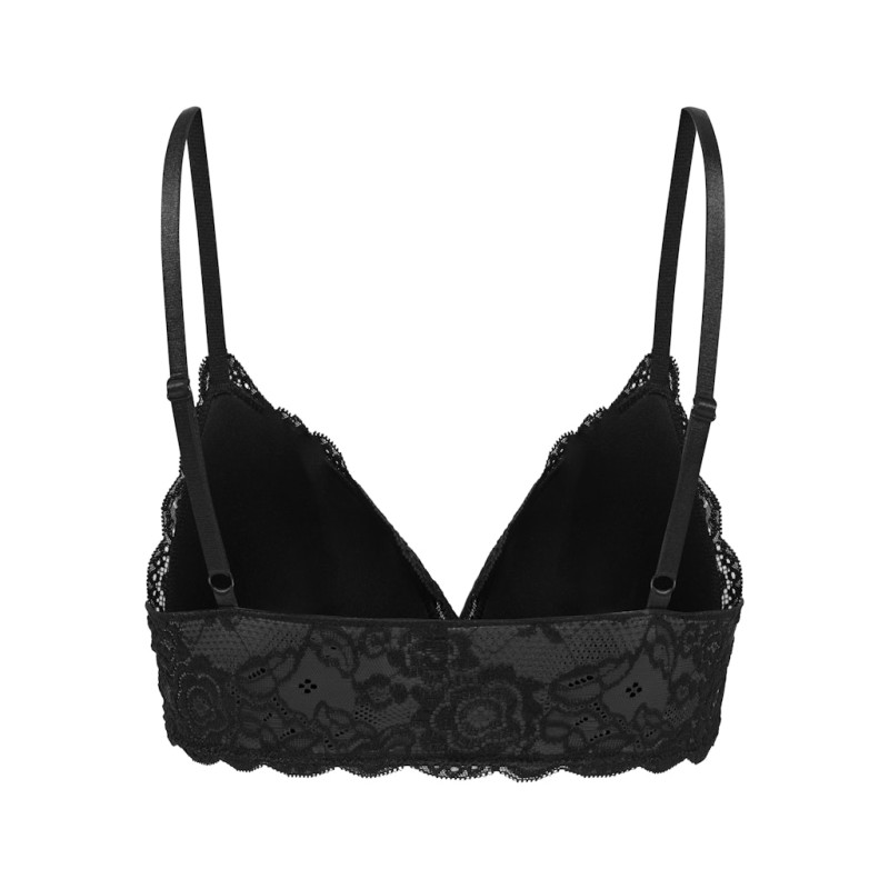 ONLY Chloe Blonde Paddet Bralette - Sort