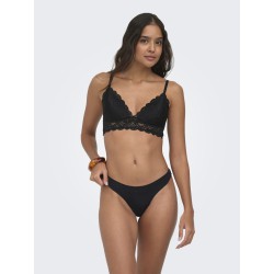 ONLY Chloe Blonde Paddet Bralette - Sort