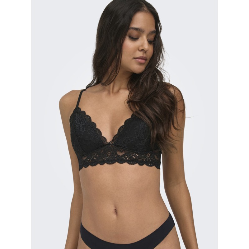 ONLY Chloe Blonde Paddet Bralette - Sort