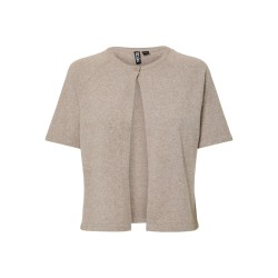 PIECES Bree S/S Strik Cardigan - Crockery