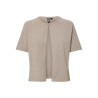 PIECES Bree S/S Strik Cardigan - Crockery