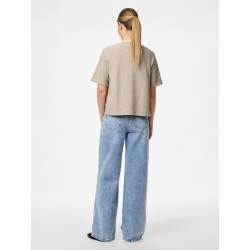 PIECES Bree S/S Strik Cardigan - Crockery