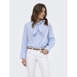 ONLY Disako Langærmet Sløjfe Skjorte - Windsurfer