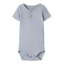 NAME IT BABY Kab Kortærmet Bodystocking - Blue Fog