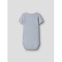 NAME IT BABY Kab Kortærmet Bodystocking - Blue Fog