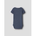 NAME IT BABY Kab Kortærmet Bodystocking - Vintage Indigo