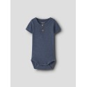 NAME IT BABY Kab Kortærmet Bodystocking - Vintage Indigo