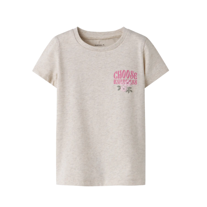 NAME IT Mini Dartiana S/S T-shirt - Peyote Melange