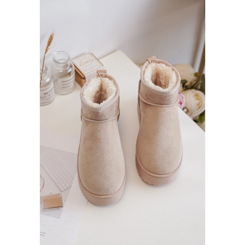 ITALIA Kids Platform Bamsesko M. Høj skaft - Beige