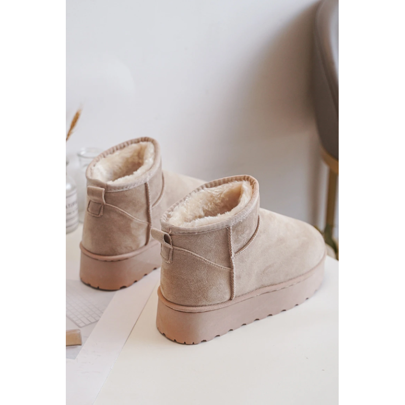 ITALIA Kids Platform Bamsesko M. Høj skaft - Beige
