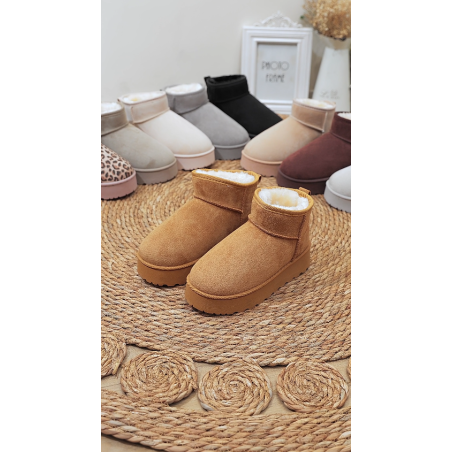 ITALIA Kids Platform Bamsesko M. Høj skaft - Camel