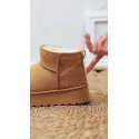 ITALIA Kids Platform Bamsesko M. Høj skaft - Camel