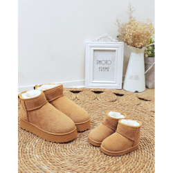 ITALIA Kids Platform Bamsesko M. Høj skaft - Camel