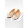 VANTING Ballerina Dame Sko - Pale Apricot
