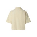 PIECES Sky kortærmet denim skjorte - French Vanilia