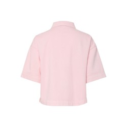 PIECES Sky kortærmet denim skjorte - Roseate Spoonbill