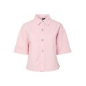 PIECES Sky kortærmet denim skjorte - Roseate Spoonbill