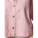 PIECES Sky kortærmet denim skjorte - Roseate Spoonbill
