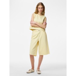 PIECES Sky denim shorts - French Vanilla