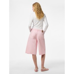 PIECES Sky denim shorts - Roseate Spoonbill