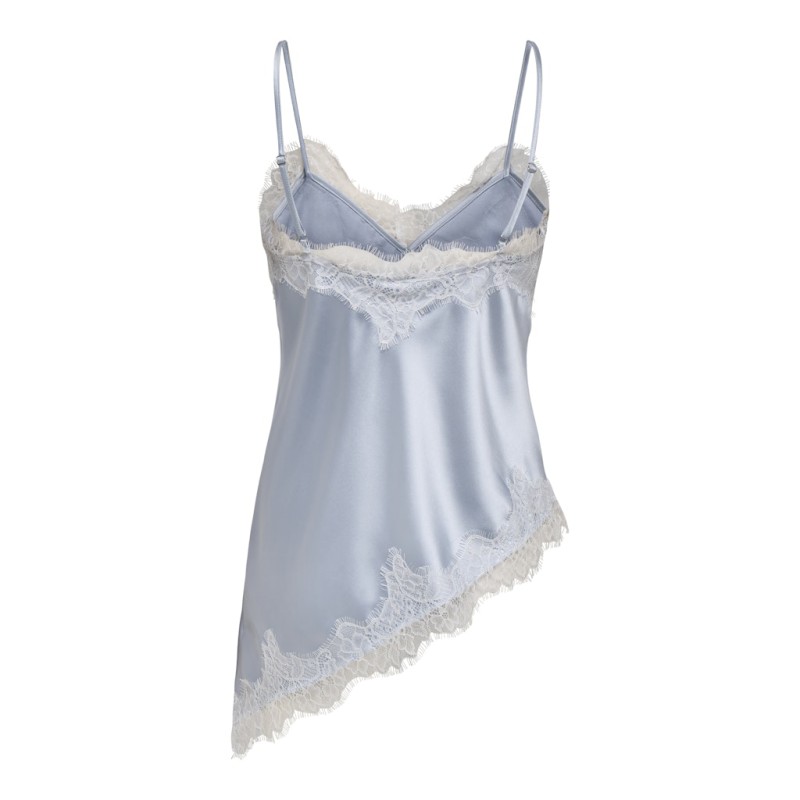 ONLY Bella Strop satin Blonde Top - Niagara Mist