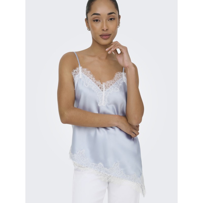 ONLY Bella Strop satin Blonde Top - Lotus