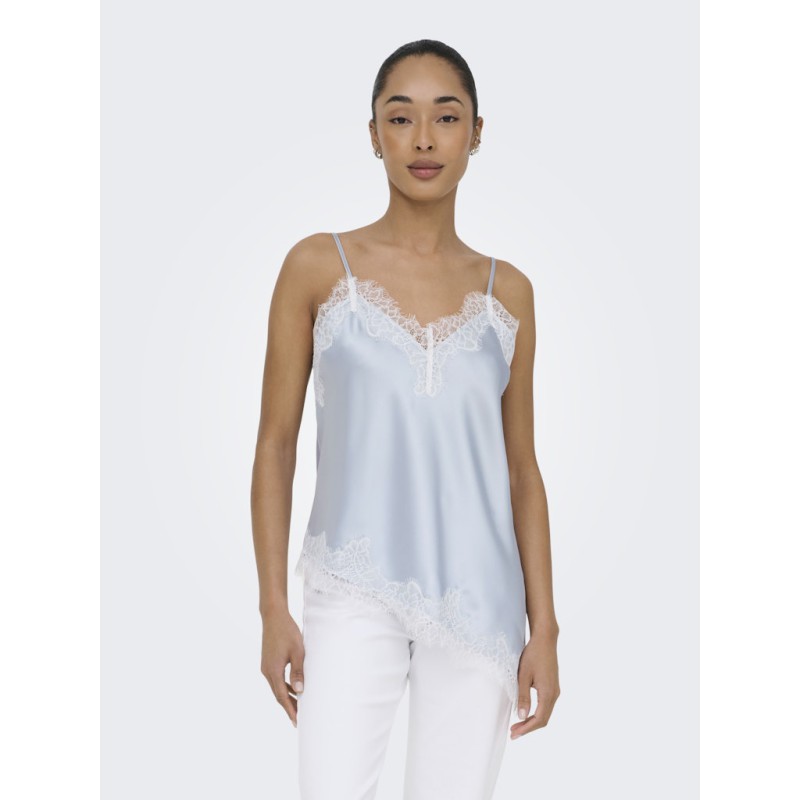ONLY Bella Strop satin Blonde Top - Lotus