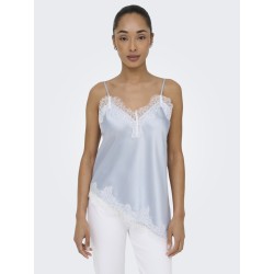 ONLY Bella Strop satin Blonde Top - Lotus