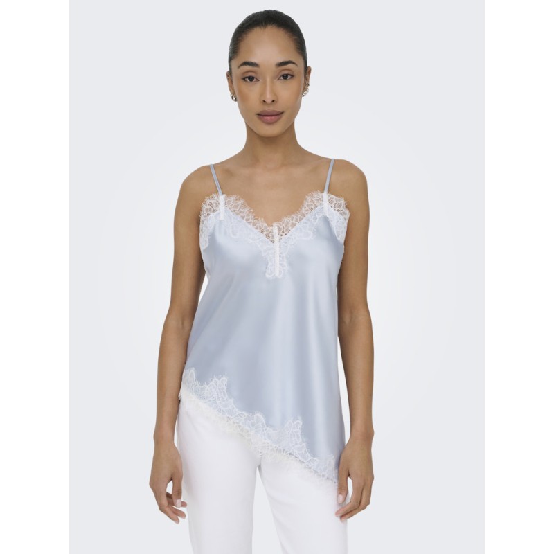 ONLY Bella Strop satin Blonde Top - Lotus