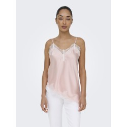 ONLY Bella Strop satin Blonde Top - Lotus