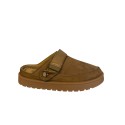 ITALIA Kids Faux Suede Slippers Med Hælrem - Camel