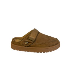 ITALIA Kids Faux Suede Slippers Med Hælrem - Camel
