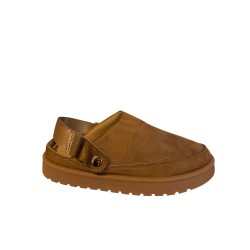 ITALIA Kids Faux Suede Slippers Med Hælrem - Camel