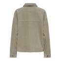 ONLY Kana Corduroy langærmet jakke - Silver mink